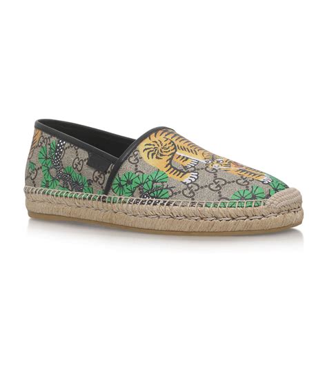 gucci tiger espadrilles men|logo espadrille flat gucci.